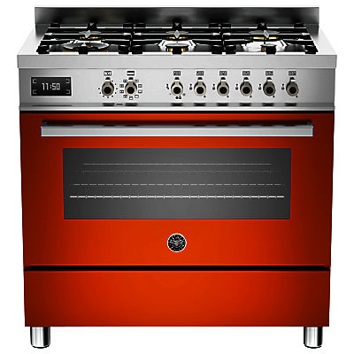 Bertazzoni Professional Series 90cm Dual Fuel Single Range Cooker Orange